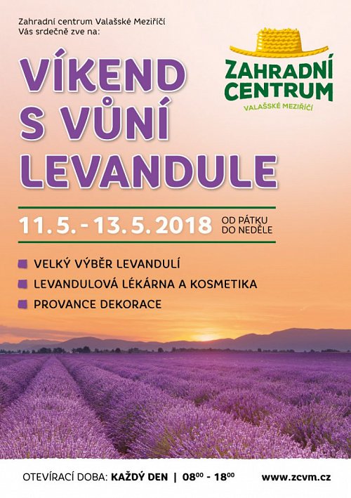 Zahradní centrum VM zve na Víkend s vůní levandule Zahradní centrum VM zve na Víkend s vůní levandule
