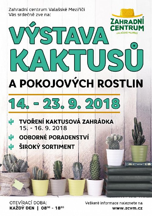 Zahradní centrum VM zve na Výstavu kaktusů a pokojových rostlin Zahradní centrum VM zve na Výstavu kaktusů a pokojových rostlin